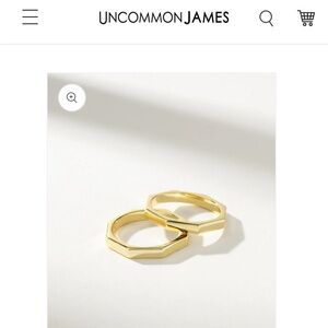 Uncommon James by Kristin Cavallari Octagon Ring (Set of 2)